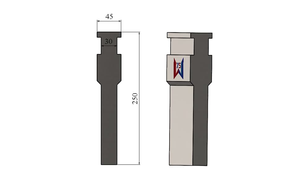 LVD Type 250 mm Modular Punch Holder for Replaceable Inserts