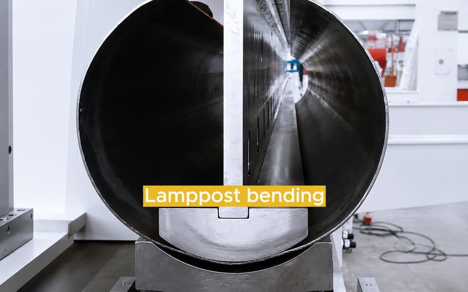 Tapered Street Light Pole Bending