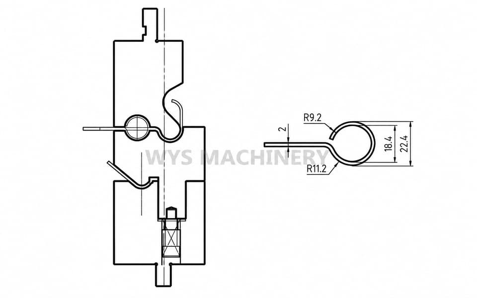 Press Brake Hinge Forming Tool for Sheet Metal Panels - 2